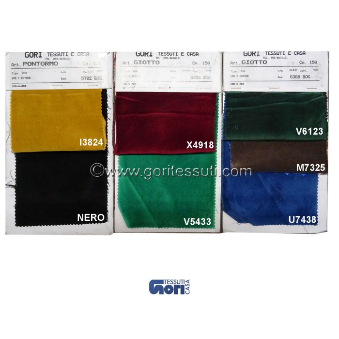 Velluto Di Cotone 100% Merce Al Metro Vestiti Imbottiture Tessuto Decorazione - Foto 9