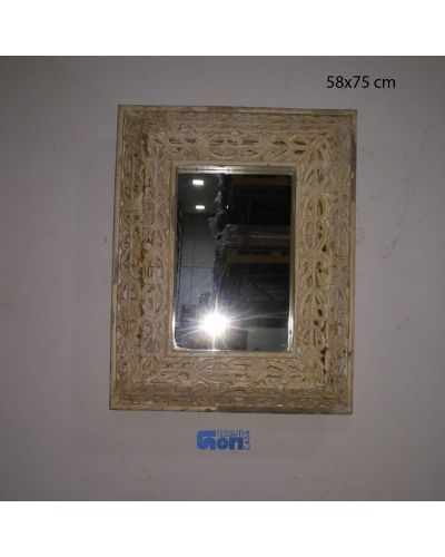 Specchio in legno intarsiato n47